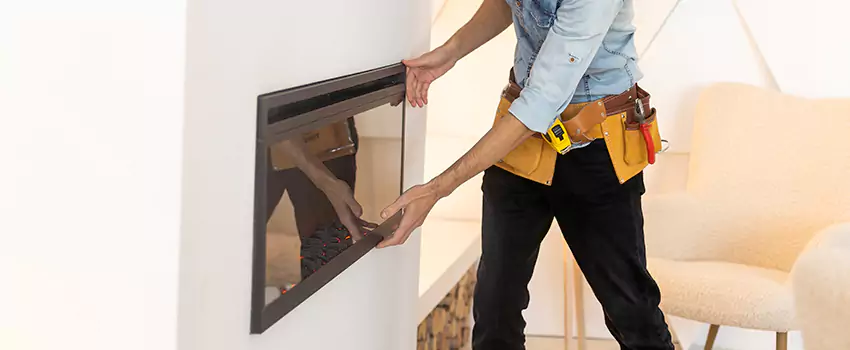 Metal Fireplace Installation in Syracuse, Utah